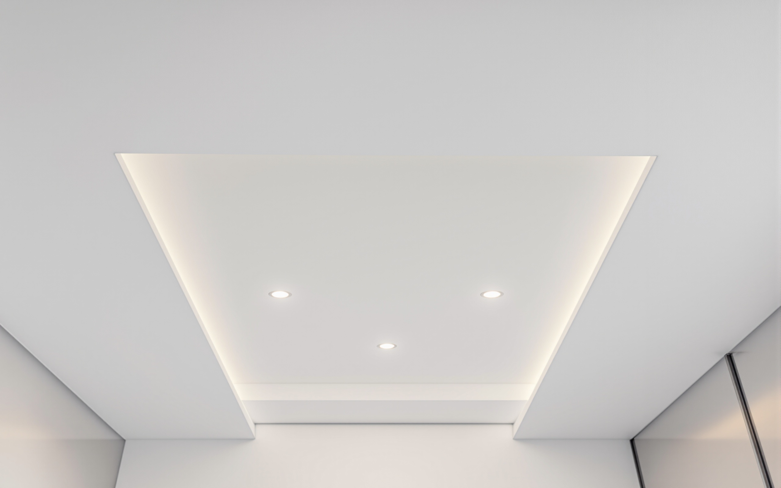 Abgehängte Decke mit Beleuchtung